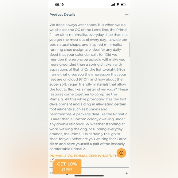 LEM’s Primal 2 Zero Drop Barefoot Shoes Women’s Size 7.5 / Men’s size 6 - Picture 6 of 12